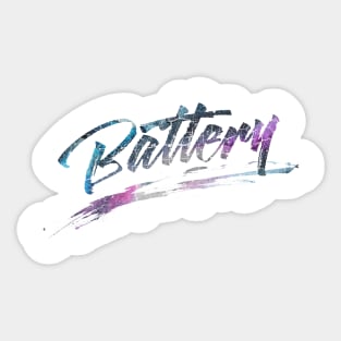 Galaxy Stars - Battery Sticker